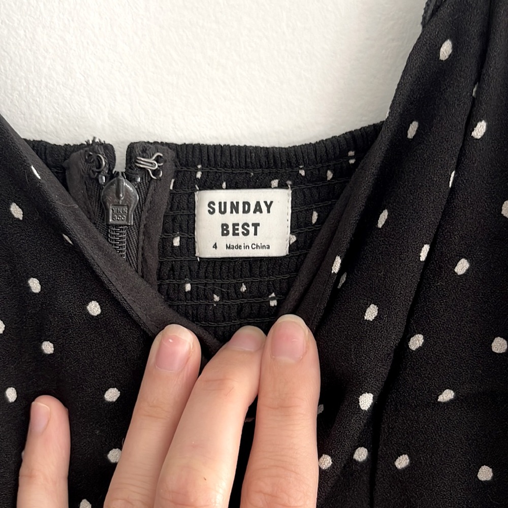 EUC Sunday Best polka dot romper - Picture 6 of 6